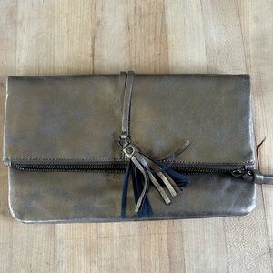lucky brand metallic clutch